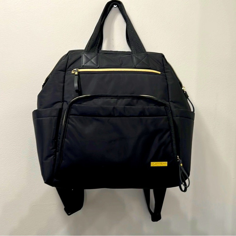 SkipHop Mainframe diaper bag in black
